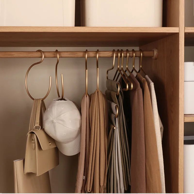 ChandeliersDecor.com-Drying Racks & Hangers-Aluminum Alloy 5pcs S-Shape Hooks Hangers