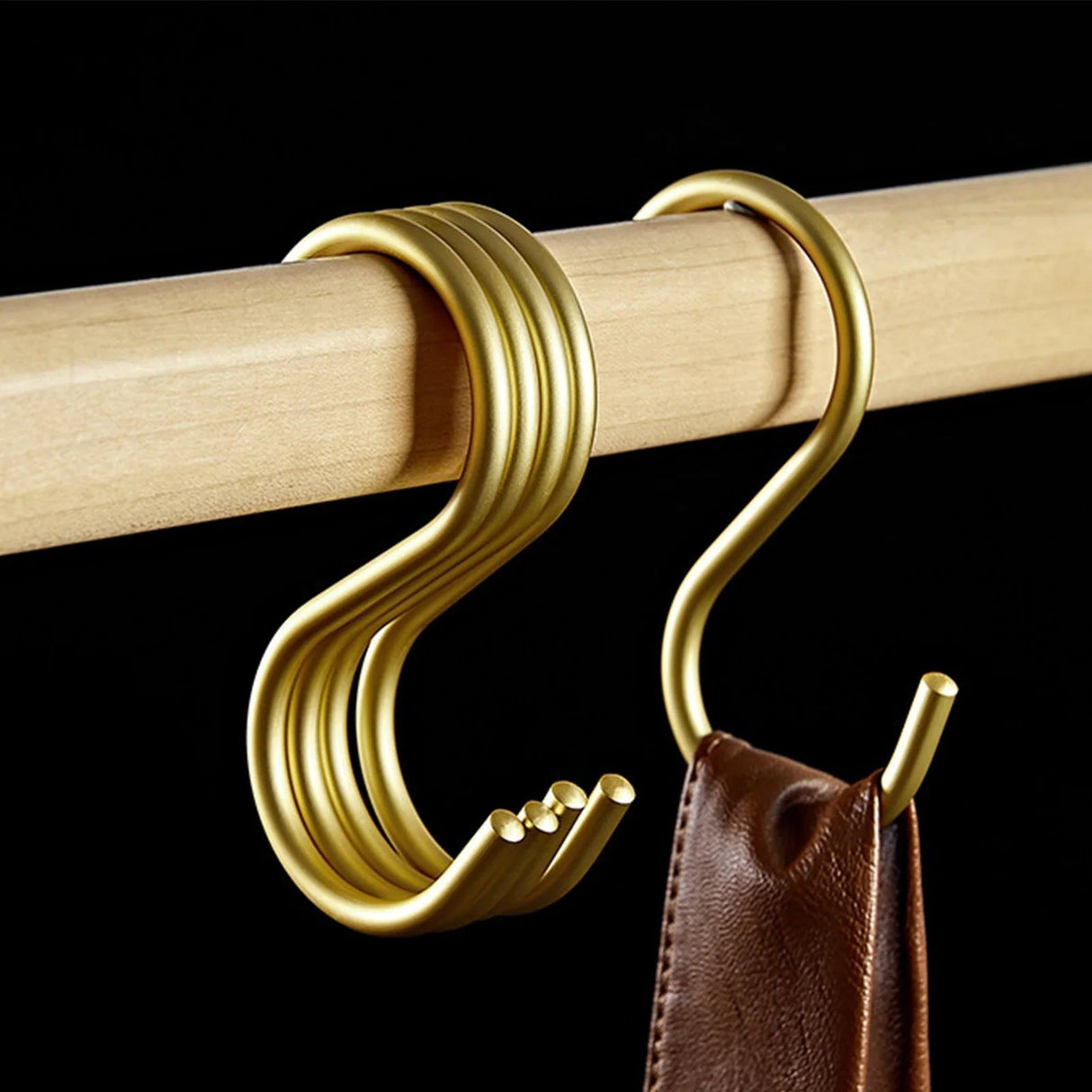 ChandeliersDecor.com-Drying Racks & Hangers-Aluminum Alloy 5pcs S-Shape Hooks Hangers