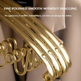 ChandeliersDecor.com-Drying Racks & Hangers-Aluminum Alloy Wave Shaped 5pcs Clothes Hanger