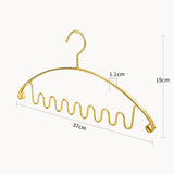 ChandeliersDecor.com-Drying Racks & Hangers-Aluminum Alloy Wave Shaped 5pcs Clothes Hanger