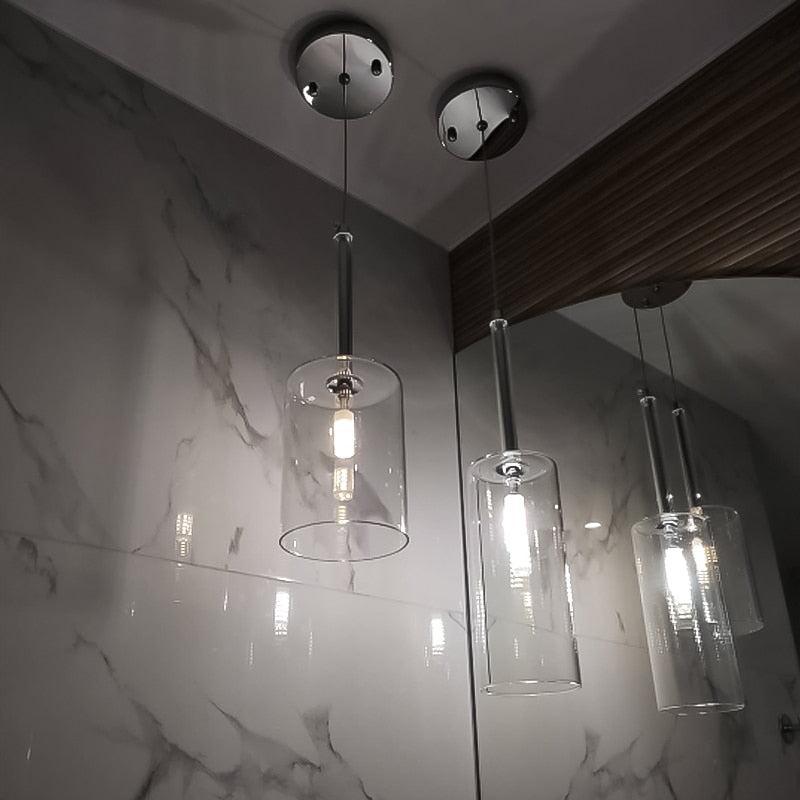 ChandeliersDecor.com-Kitchen Island-Amp up Your Décor with Glass Pendant Hanging Lights