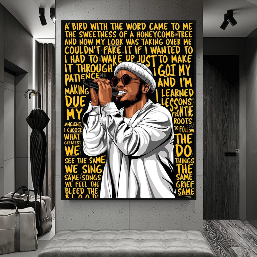 ChandeliersDecor.com-Wall Posters-Anderson Paak Singer Rapper Canvas Wall Art