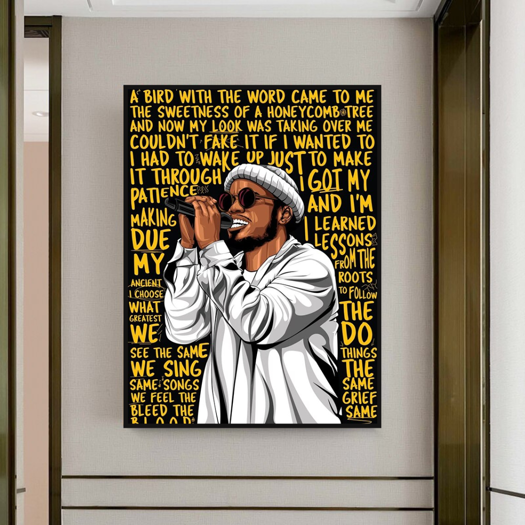 ChandeliersDecor.com-Wall Posters-Anderson Paak Singer Rapper Canvas Wall Art