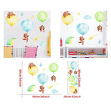 ChandeliersDecor.com-Home Decor Decals-Animal hanging from Balloons Wall decal | Baby Room Decals | Gifts for kids