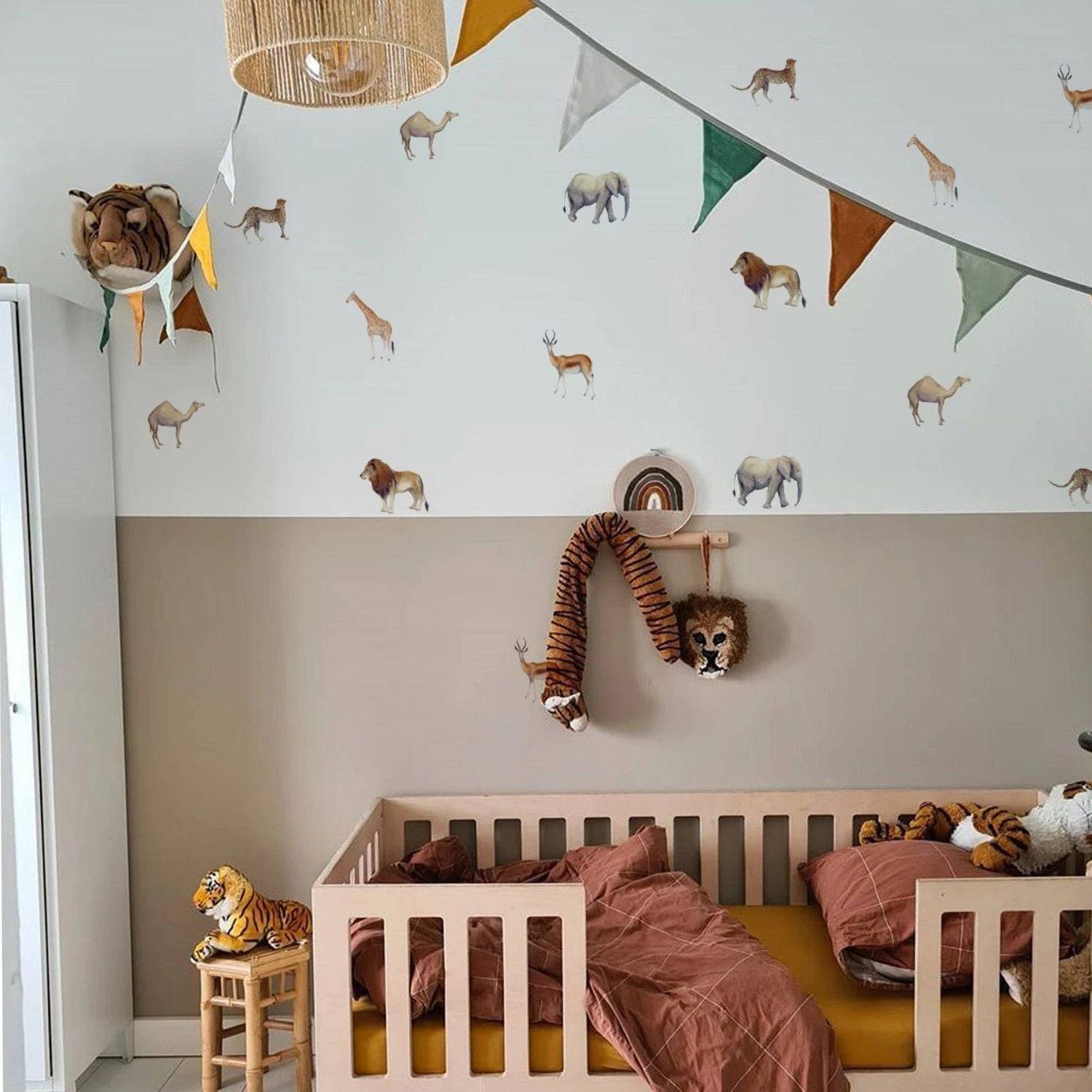 ChandeliersDecor.com-Home Decor Decals-Animal Wall Stickers for Kids Nursery - Creative Decor for Playful Rooms