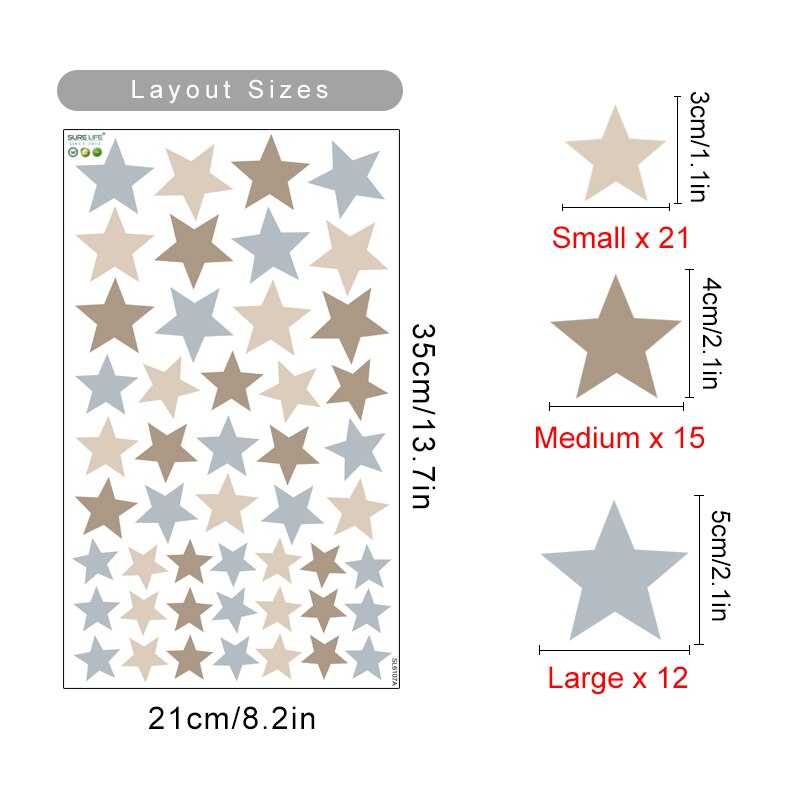 ChandeliersDecor.com-Home Decor Decals-Animals and Stars Wall Decal - Perfect for Kids Room