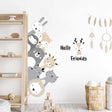 ChandeliersDecor.com-Home Decor Decals-Animals and Stars Wall Decal - Perfect for Kids Room