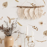 ChandeliersDecor.com-Kids Nursery Bohemian Wall Decals-Animals Boho Dry Floral Wall Stickers - Perfect Decor
