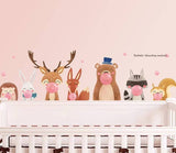 ChandeliersDecor.com-Home Decor Decals-Animals Wall Sticker For Kids Room | Cute Animals Wall Decal