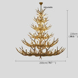 ChandeliersDecor.com-Chandeliers-Antler Chandelier Lighting - Cottage Look