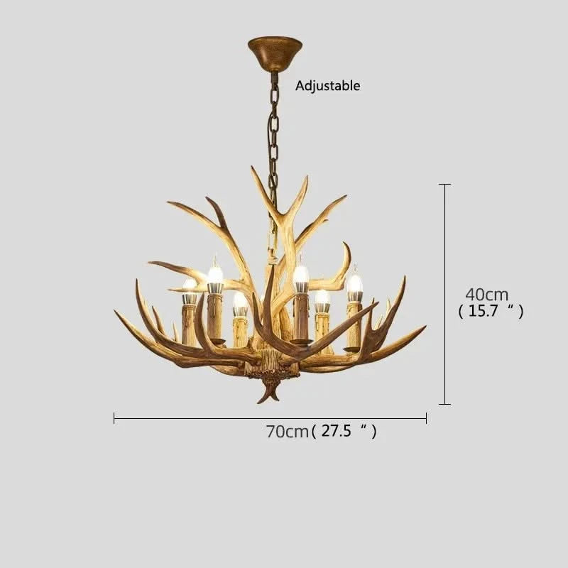 Antler Chandelier Lighting - Cottage Look-ChandeliersDecor.com