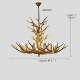 ChandeliersDecor.com-Chandeliers-Antler Chandelier Lighting - Cottage Look