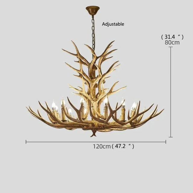 Antler Chandelier Lighting - Cottage Look-ChandeliersDecor.com