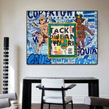 ChandeliersDecor.com-Banksy Wall Poster-Aqua Angel - Banksy Poster, Unveiling Water-based Art