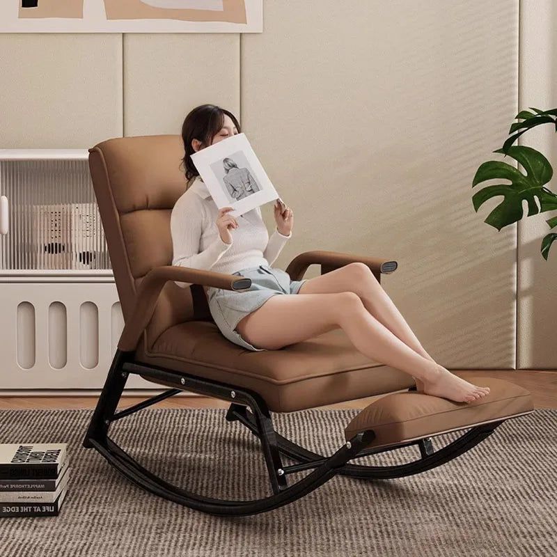 ChandeliersDecor.com-Sofa Chairs and Stools-Arm Rest Modern Vintage Merged Rocking Chair