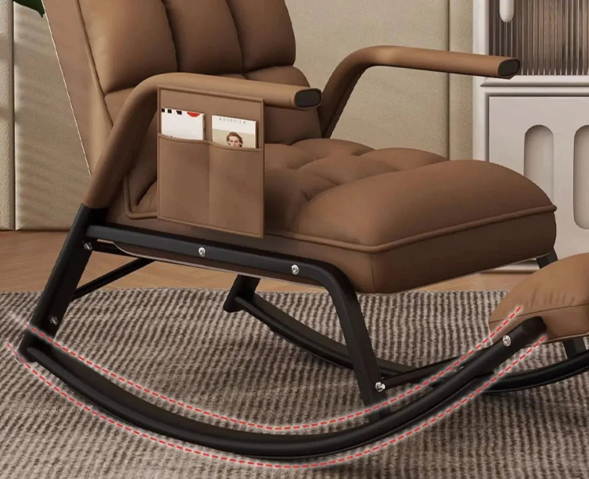 ChandeliersDecor.com-Sofa Chairs and Stools-Arm Rest Modern Vintage Merged Rocking Chair
