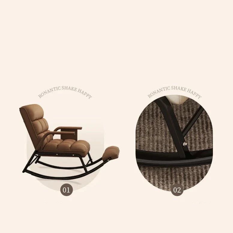 ChandeliersDecor.com-Sofa Chairs and Stools-Arm Rest Modern Vintage Merged Rocking Chair