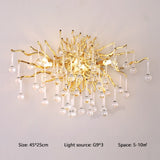 ChandeliersDecor.com-Kitchen Island-Artpad Rectangular Crystal Chandelier