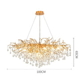 ChandeliersDecor.com-Kitchen Island-Artpad Rectangular Crystal Chandelier