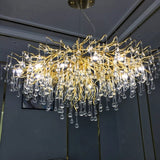 ChandeliersDecor.com-Kitchen Island-Artpad Rectangular Crystal Chandelier