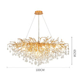 ChandeliersDecor.com-Kitchen Island-Artpad Rectangular Crystal Chandelier