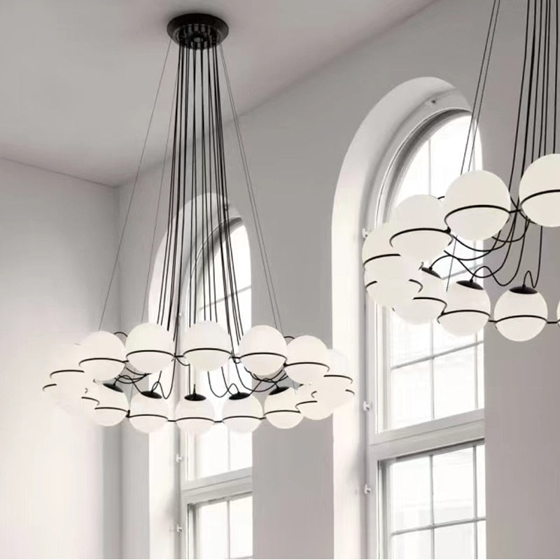 ChandeliersDecor.com-Chandeliers-Astep Opaline Suspension Chandelier - Make a Statement