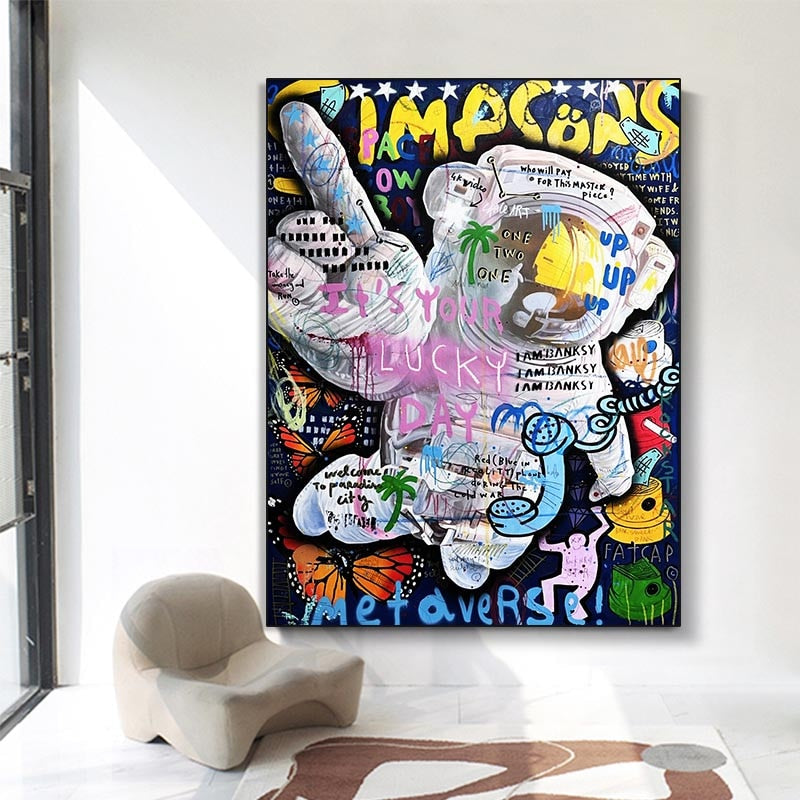 ChandeliersDecor.com-Wall Posters-Astronaut Canvas Wall Art