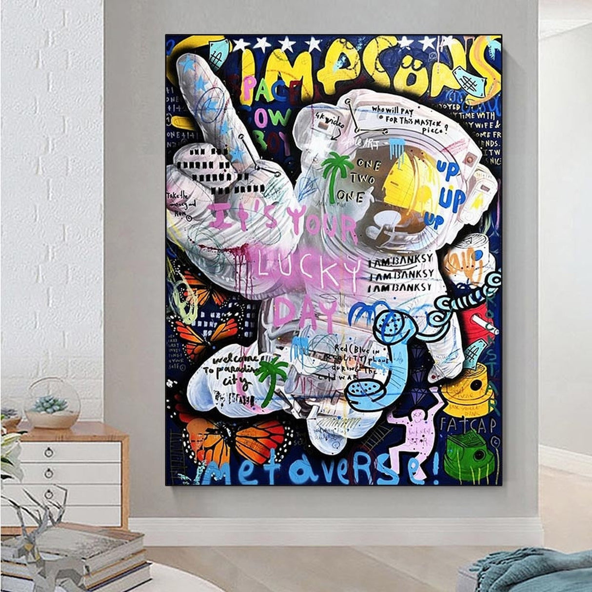 ChandeliersDecor.com-Wall Posters-Astronaut Canvas Wall Art