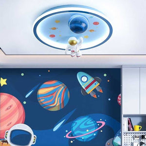 ChandeliersDecor.com-Kids Room Nursery Lighting-Astronaut Ceiling Light - Kids Room Space Ceiling Light