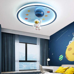 ChandeliersDecor.com-Kids Room Nursery Lighting-Astronaut Ceiling Light - Kids Room Space Ceiling Light