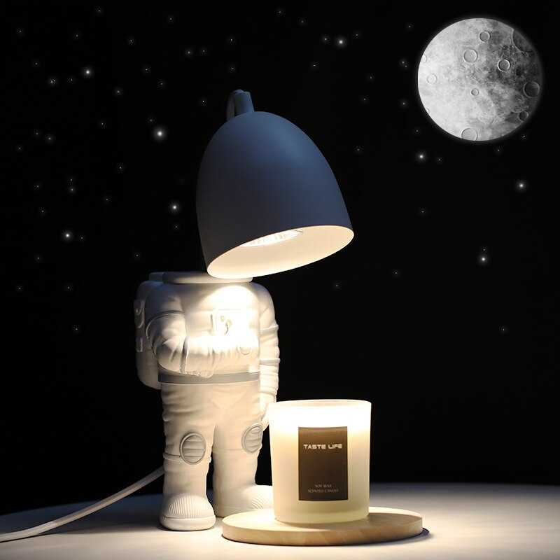 ChandeliersDecor.com-Kids Room Nursery Lighting-Astronaut Dimmable Table Lamp for Kids Room