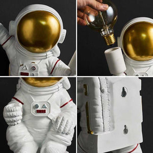 ChandeliersDecor.com-Kids Room Nursery Lighting-Astronaut Model Night Light Resin Bedside Table Lamp