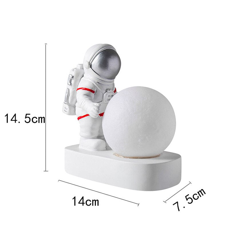 ChandeliersDecor.com-Kids Room Nursery Lighting-Astronaut Model Night Light Resin Bedside Table Lamp