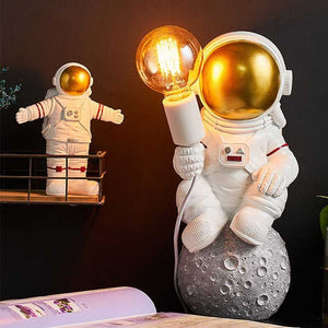 ChandeliersDecor.com-Kids Room Nursery Lighting-Astronaut Model Night Light Resin Bedside Table Lamp