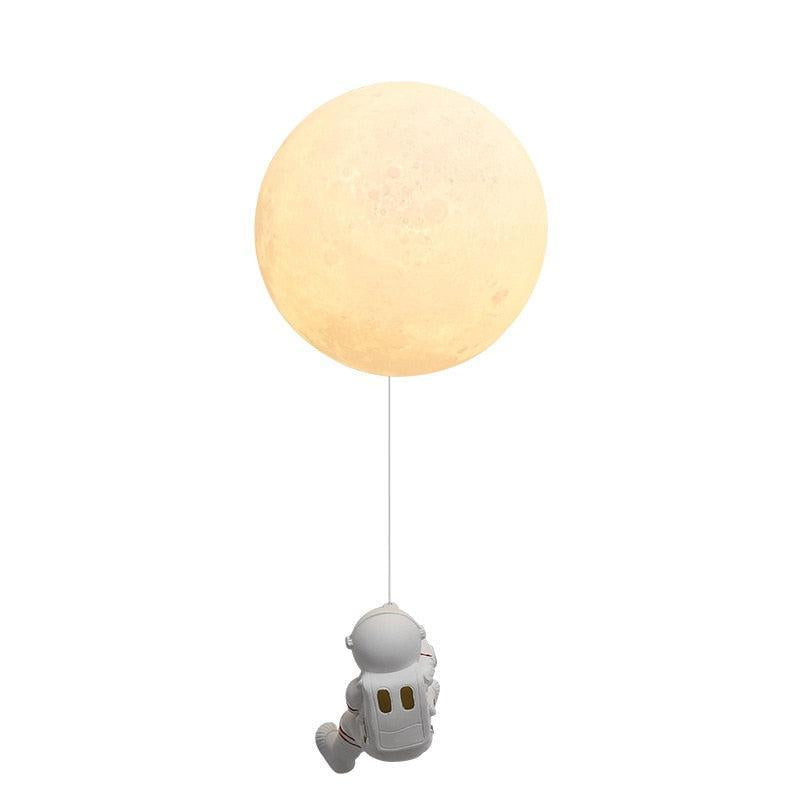 ChandeliersDecor.com-Kids Room Nursery Lighting-Astronaut on Moon Wall Lamp - Kids Room Lighting