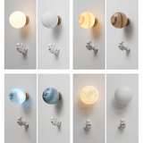 ChandeliersDecor.com-Kids Room Nursery Lighting-Astronaut on Moon Wall Lamp - Kids Room Lighting