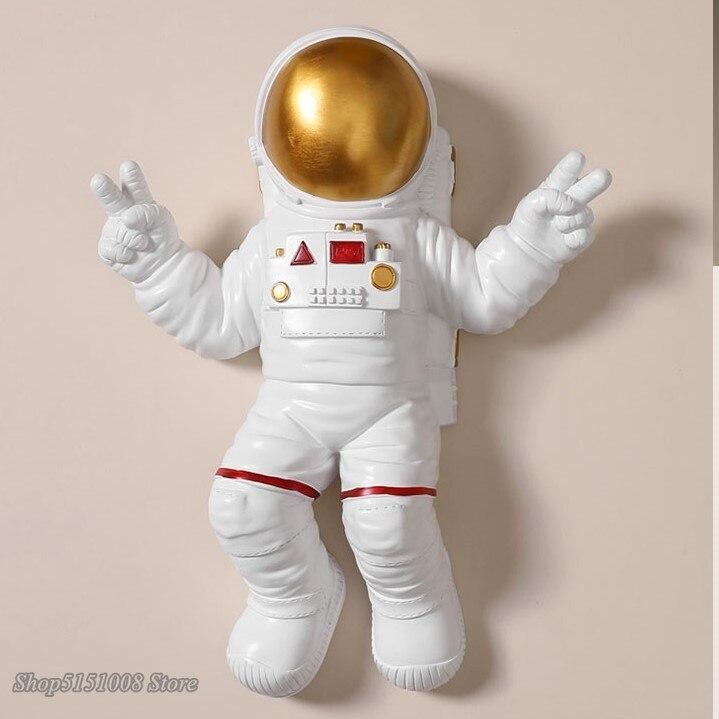 ChandeliersDecor.com-Kids Room Nursery Lighting-Astronaut on Moon Wall Light: Illuminate with Space