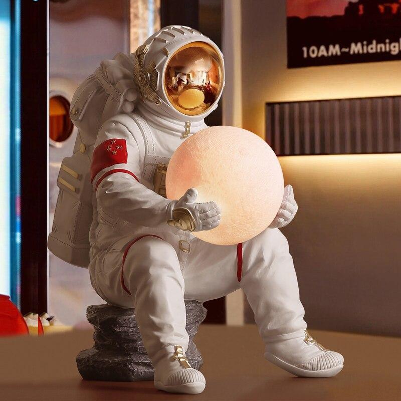 ChandeliersDecor.com-Kids Room Nursery Lighting-Astronaut Sculpture Statue Light: Unique, Decorative Piece
