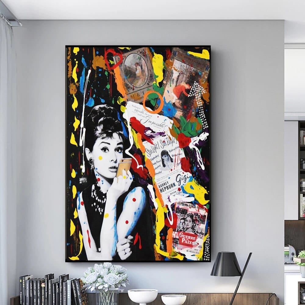 ChandeliersDecor.com-Audrey Hepburn Wall Art-Audrey Hepburn Poster - Classic Elegance for Your Walls