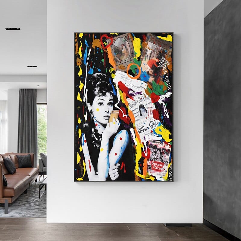 ChandeliersDecor.com-Audrey Hepburn Wall Art-Audrey Hepburn Poster - Classic Elegance for Your Walls