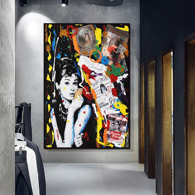 ChandeliersDecor.com-Audrey Hepburn Wall Art-Audrey Hepburn Poster - Classic Elegance for Your Walls