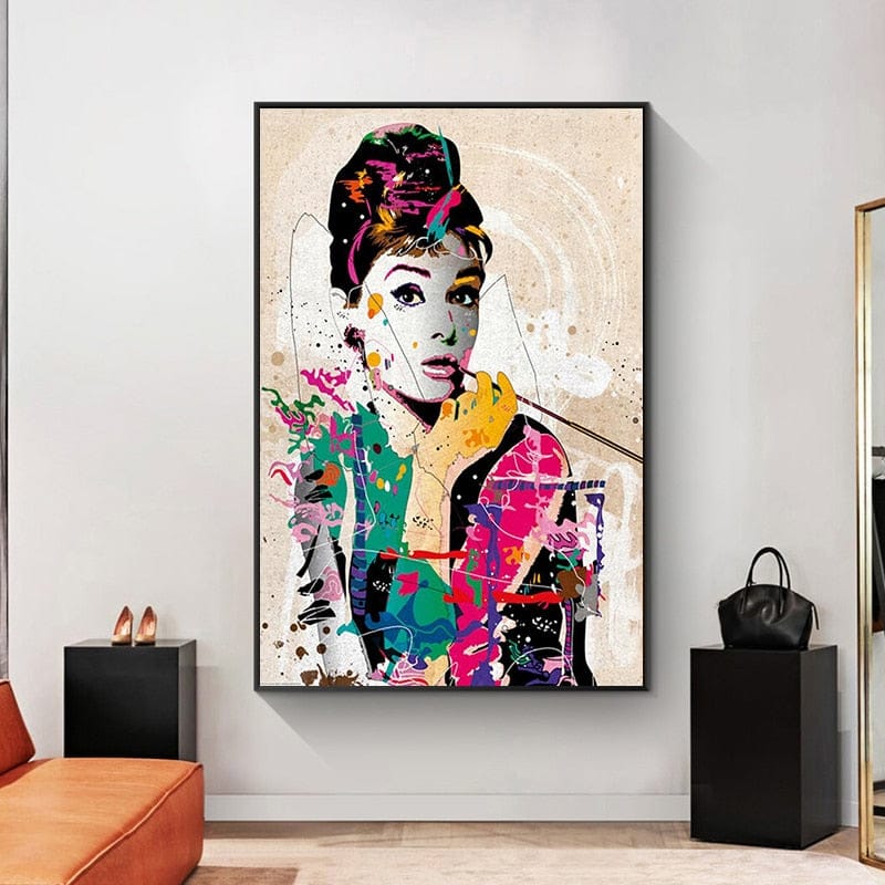 ChandeliersDecor.com-Audrey Hepburn Wall Art-Audrey Hepburn Wall Art - Timeless Elegance