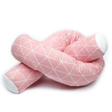 ChandeliersDecor.com-Crib Bumper-Baby Braid Crib Bumper: Essential Protection for Your Baby