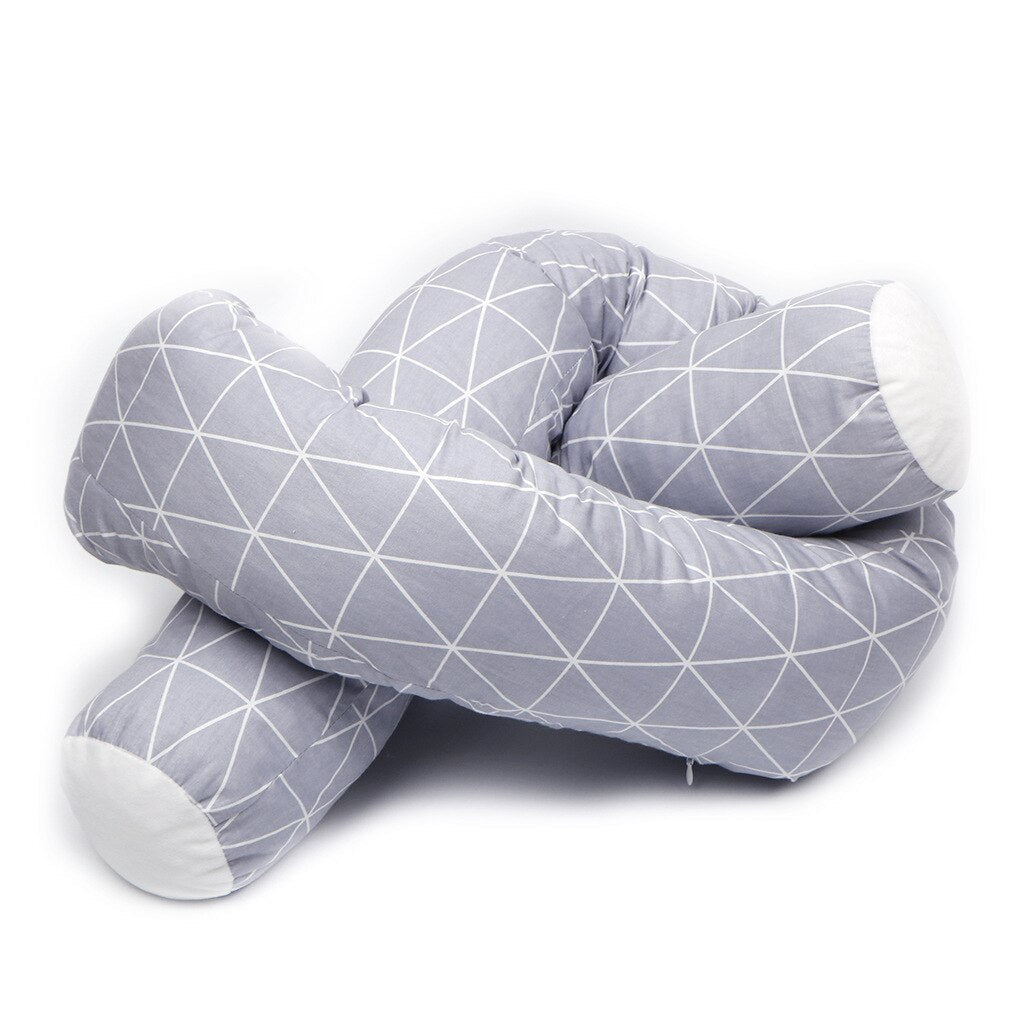 ChandeliersDecor.com-Crib Bumper-Baby Braid Crib Bumper: Protect Your Baby's Safety