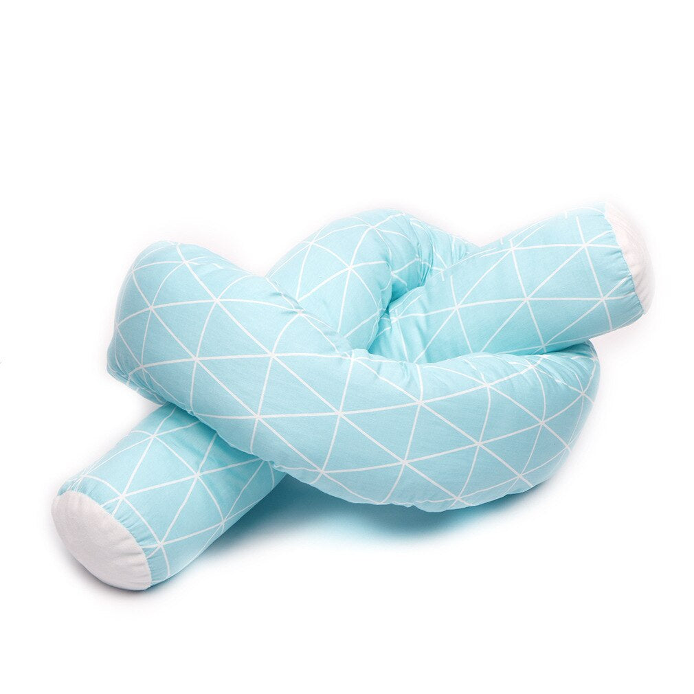 ChandeliersDecor.com-Crib Bumper-Baby Braid Crib Bumper: Safe and Stylish Protection
