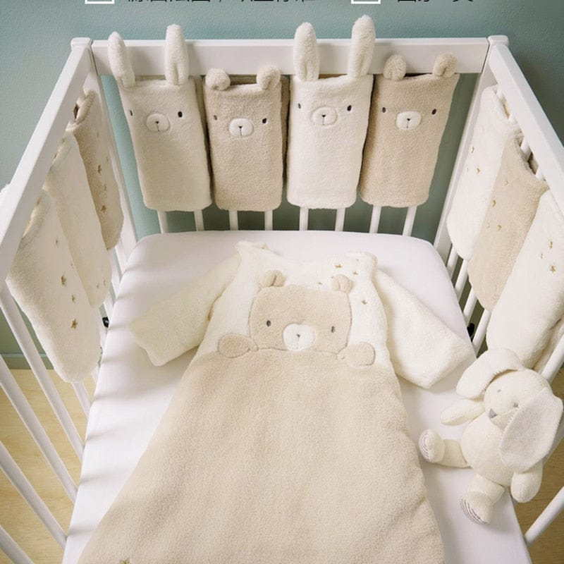 ChandeliersDecor.com-Crib Bumper-Baby Crib Bumper Lama Design - Baby Cot Bumper