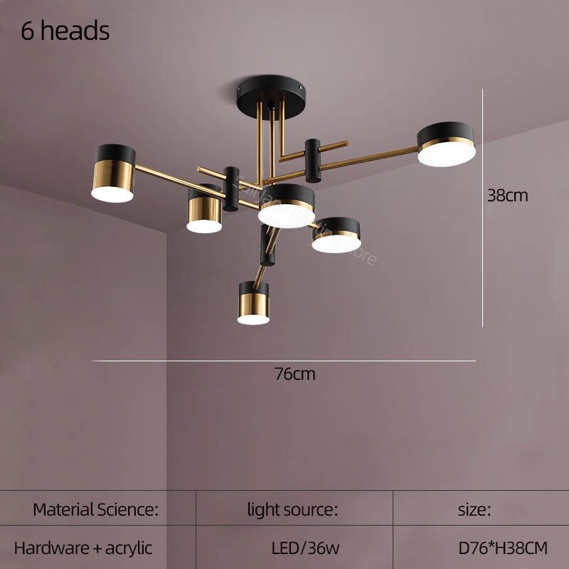 ChandeliersDecor.com-Ceiling Chandelier-Balance: Sputnik Chandelier – Elegant Lighting Fixture