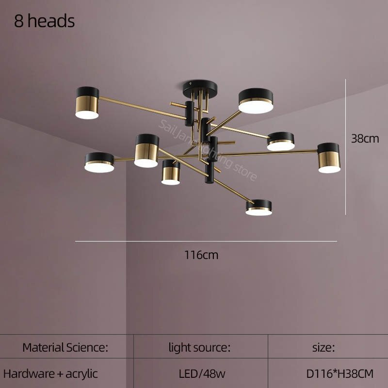 ChandeliersDecor.com-Ceiling Chandelier-Balance: Sputnik Chandelier – Elegant Lighting Fixture