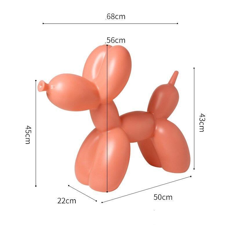 ChandeliersDecor.com-Kids Statues-Balloon Dog Statue: Vibrant Ornament for Festive Decor