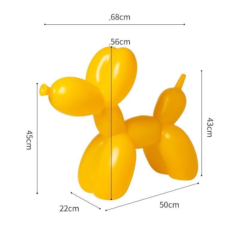 ChandeliersDecor.com-Kids Statues-Balloon Dog Statue: Vibrant Ornament for Festive Decor